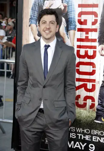Christopher Mintz-Plasse at the Los Angeles premiere of Neighbors held at the Regency Bruin Theatre in Los Angeles, US