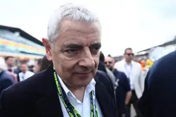 F1 British Grand Prix 2024 Rowan Atkinson ahead of the Formula 1 British Grand Prix at Silverstone Circuit in Northampto