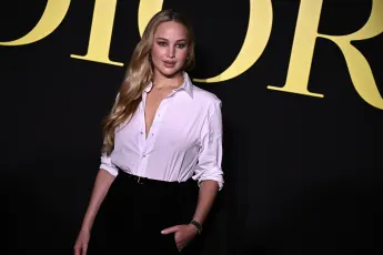 Jennifer Lawrence at a Dior event in Paris