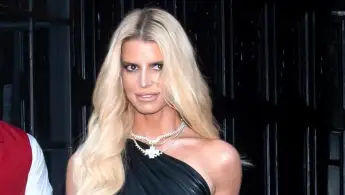 Jessica Simpson in a long black gown 2023