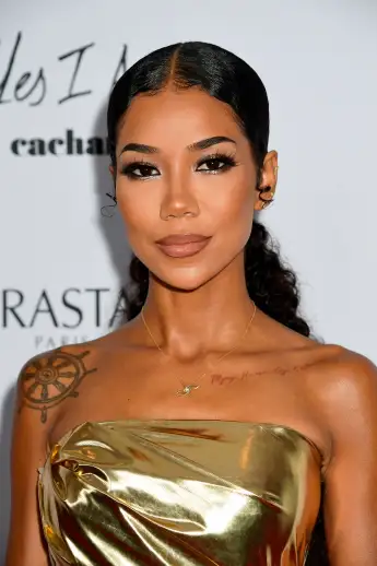 Jhené Aiko on the red carpet