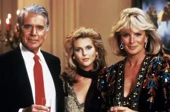 John Forsythe, Catherine Oxenberg, Linda Evans in Dynasty