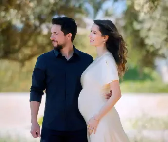 Crown Prince Hussein and Princess Rajwa