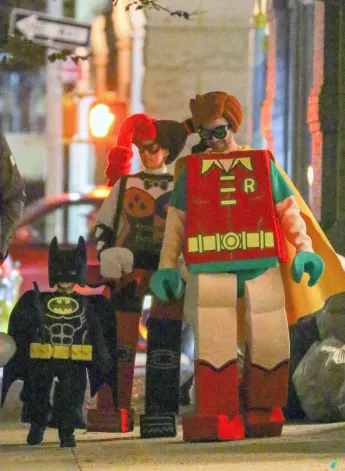 Justin Timberlake, Jessica Biel, and Silas Timberlake in 2018 for Halloween.