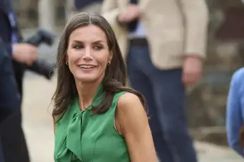 Queen Letizia on May 12, 2022