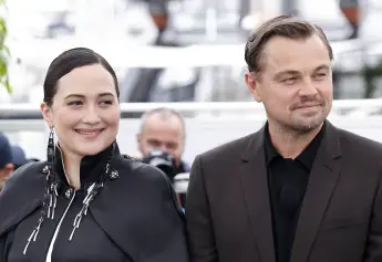 Leonardo DiCaprio and Lily Gladstone