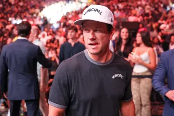 June 29, 2024, Las Vegas, Nv, UNITED STATES: Actor Mark Wahlberg looks on during the UFC 303 event at T-Mobile Arena on
