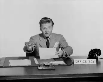 Mickey Rooney as "Andy Hardy"