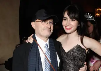 Phil Collins and Lily Collins