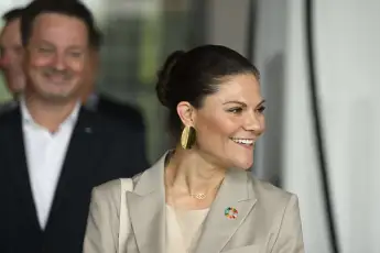 Princess Victoria at the ABB E-Mobility Innovation Lab on June 8, 2022