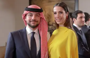 Crown Prince Hussein and Princess Rajwa