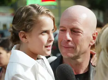 Tallulah Willis and Bruce Willis