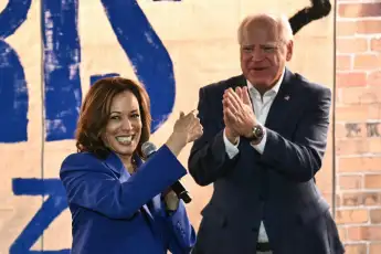 Kamala Harris and Tim Walz