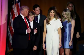 Donald Trump with his family