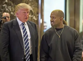 Donald Trump and Kanye West