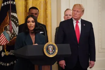 Kim Kardashian and Donald Trump