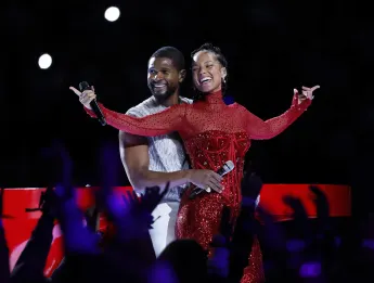 Usher and Alicia Keys