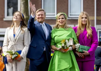 Daughter Arina, King Williem Alexander, Queen Maxima and daughter Amalia