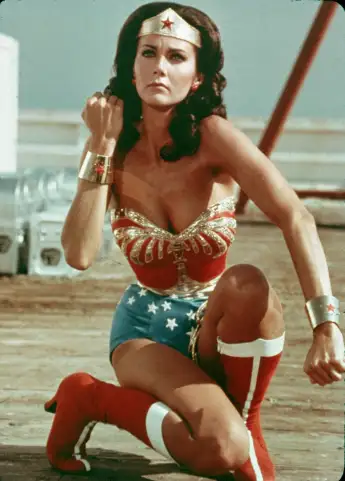 Lynda Carter as "Wonder Woman" from 1975 to 1979