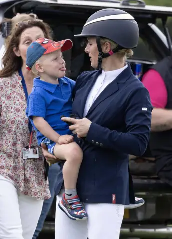 Zara Tindall with Lucas