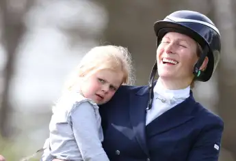 Zara Tindall and Lena Tindall