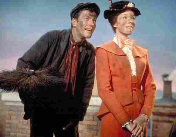 Dick van Dyke and Julie Andrews in "Mary Poppins"