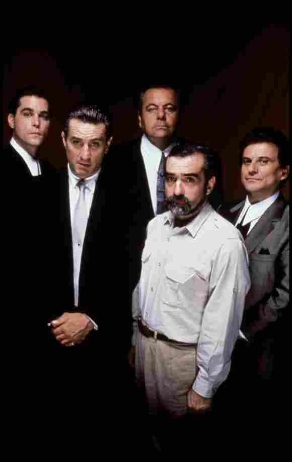 Ray Liotta, Robert De Niro, Joey Pesci, Paul Sorvino and Martin Scorsese from "Goodfellas"