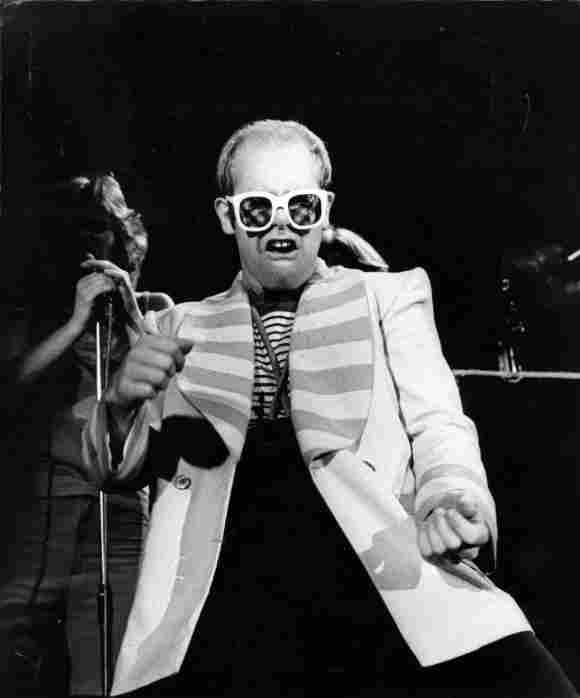 Elton John performing in 1976