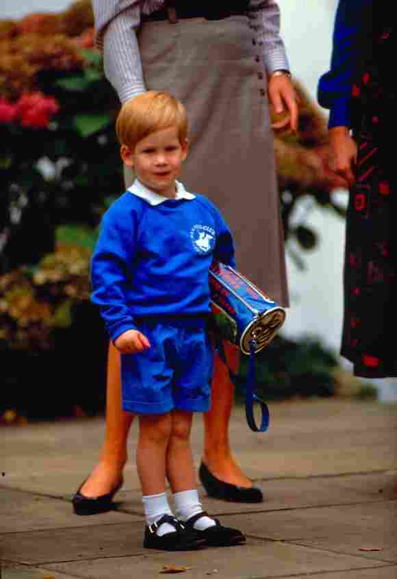 The Royals First Day Of School In Pictures: Prince Harry young childhood 1987 family photos