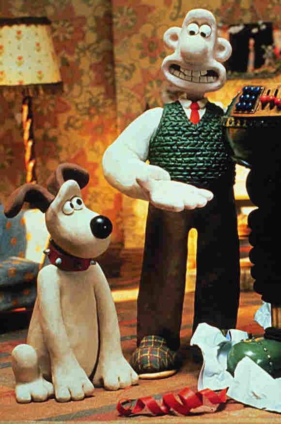 "Wallace y Gromit" en Los pantalones equivocados (1993) dir. Película de animación en stop motion de Nick Park
