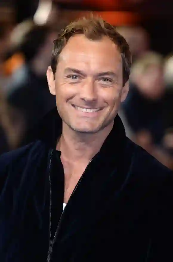 Jude Law at the "Captain Marvel" premiere in London