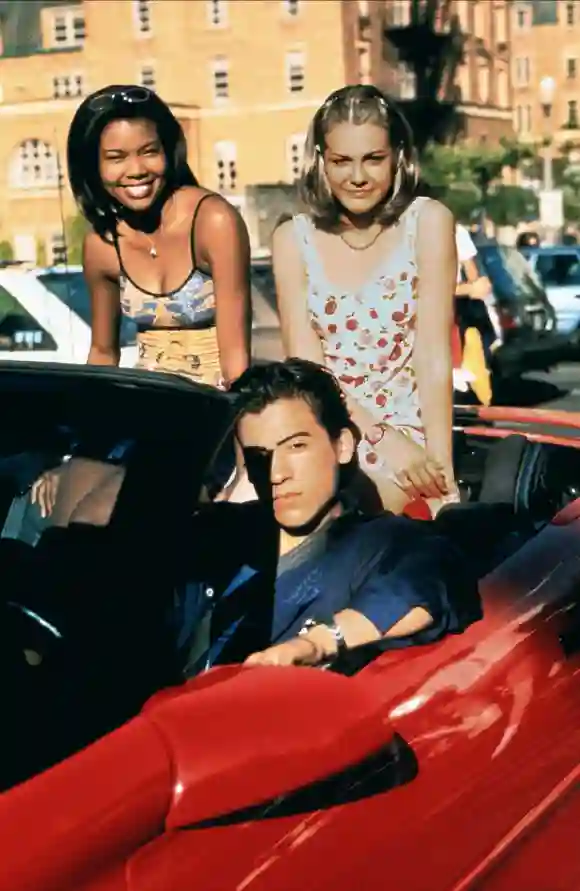 Gabrielle Union, Larissa Oleynik and Andrew Keegan in '10 Things I Hate About You'.