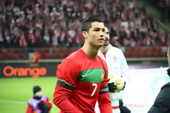 Cristiano Ronaldo, WARSAW, POLAND - FEBRUARY 29: Cristiano Ronaldo (Portugal and Real Madrid) before the friendly footba