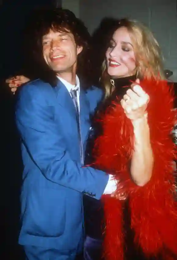 Mick Jagger and Jerry Hall