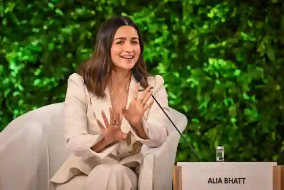 NEW DELHI, INDIA - NOVEMBER 4: Alia Bhatt, Actor and Entrepreneur in conversation with Sonal Kalra, Chief Managing Edito