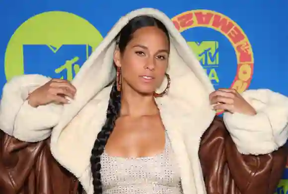 Alicia Keys poses ahead of the MTV EMA's 2020 on November 01, 2020.