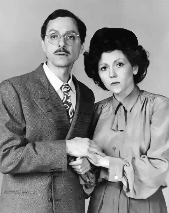 JUDGEMENT: THE TRIAL OF JULIUS AND ETHEL ROSENBERG, from left: Allan Arbus, Brenda Vaccaro, 1974 Courtesy Everett Collec