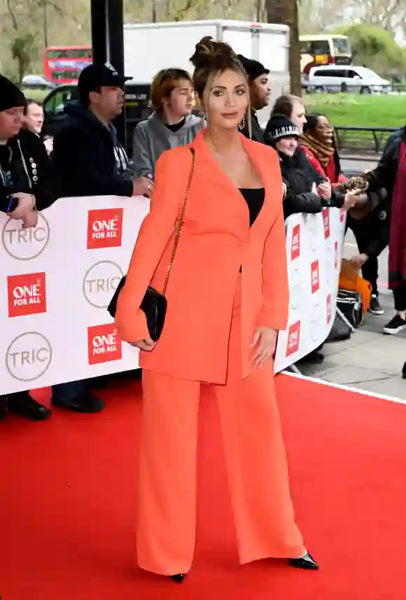 Amy Childs attends the TRIC Awards 2020.