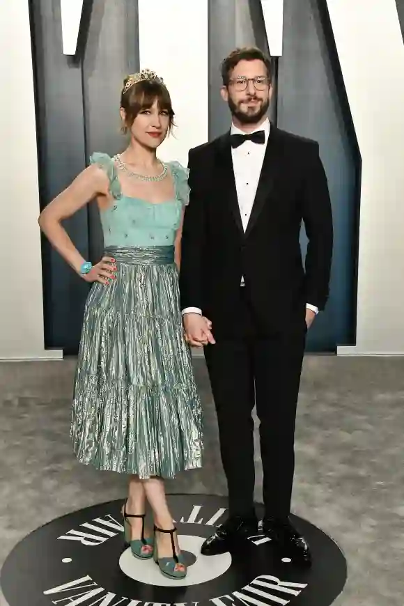 Joanna Newsom and Andy Samberg attend the 2020 Vanity Fair Oscar Party