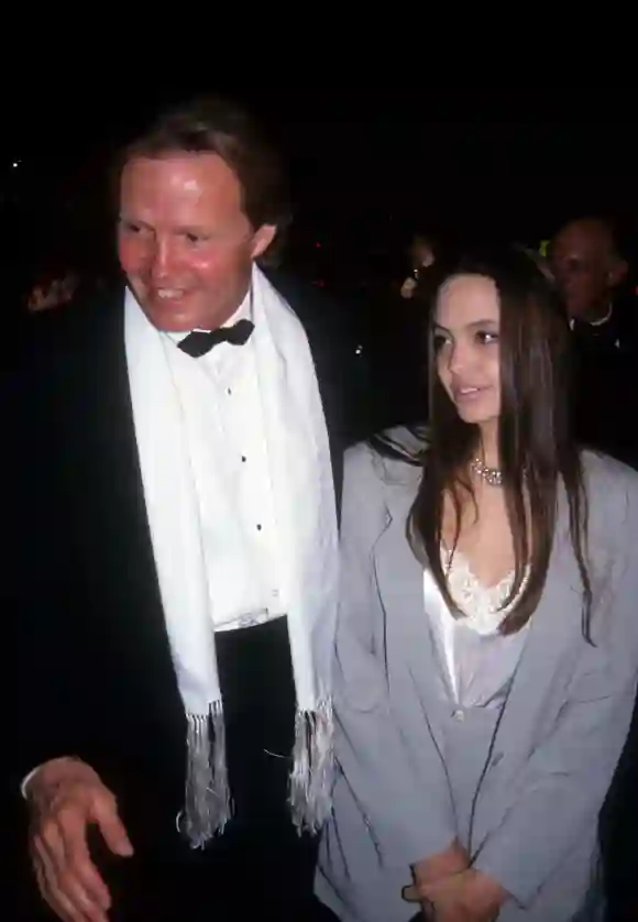 Angelina Jolie at age 16 with her father Jon Voight
