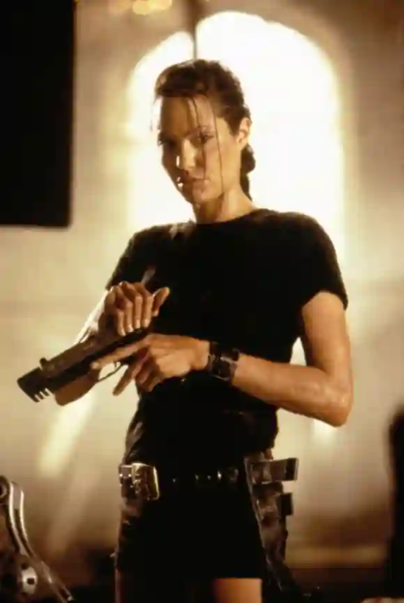 Angelina Jolie as "Lara Croft"