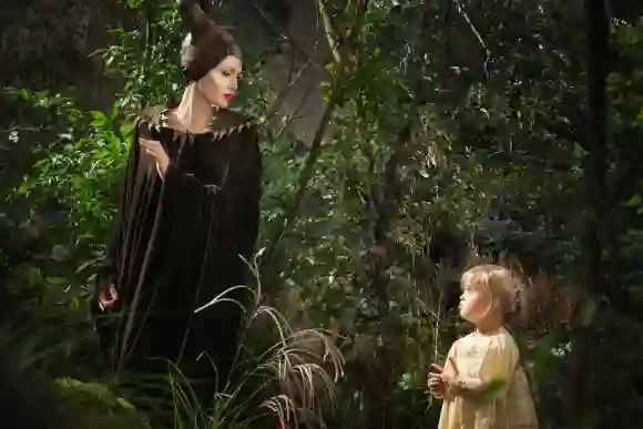 Angelina Jolie and her daughter Vivienne Jolie-Pitt in Maleficent