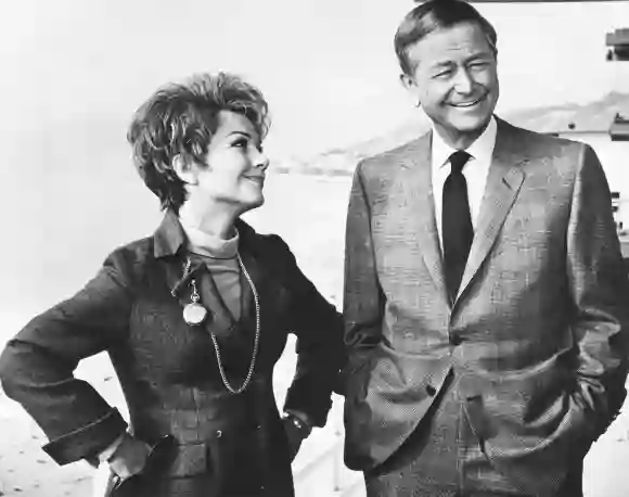 MARCUS WELBY, M.D., from left: Anne Baxter, Robert Young, A Matter of Humanities, (pilot episode and TV movie special pr