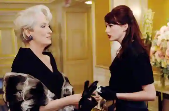 Anne Hathaway et Meryl Streep dans Le diable s'habille en Prada