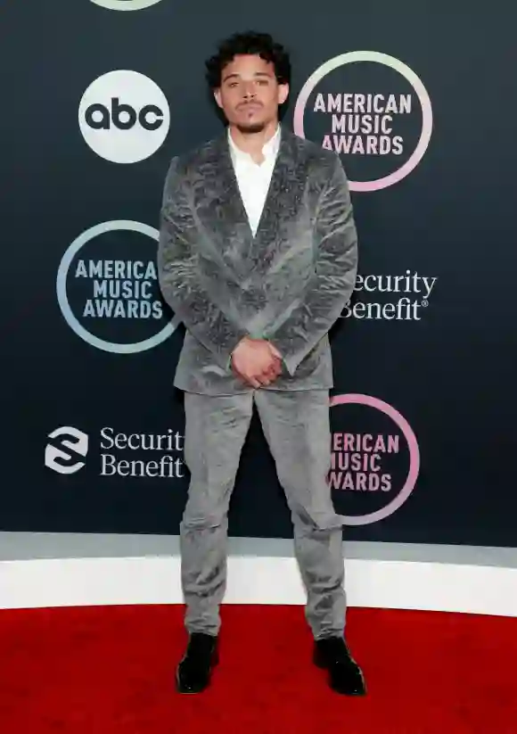 Anthony Ramos attends the 2021 American Music Awards at Microsoft Theater
