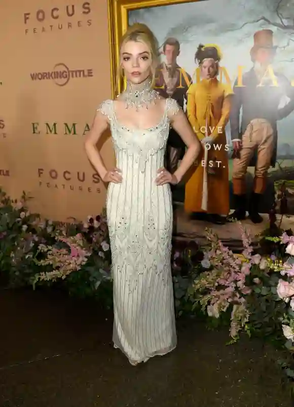 Anya Taylor-Joy attends the premiere of Focus Features' "Emma."