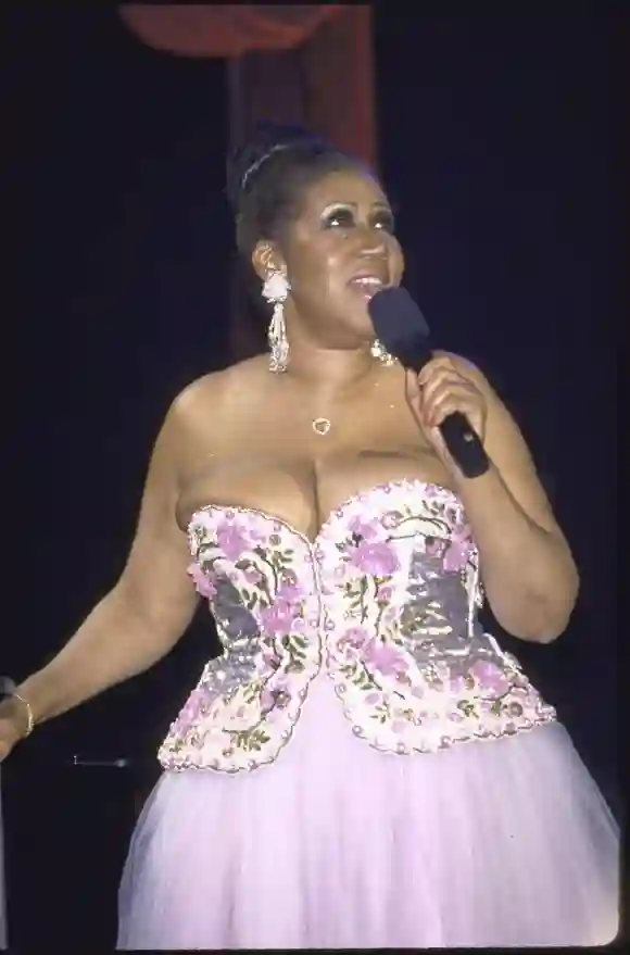 La chanteuse Aretha Franklin en concert.
DMI/The LIFE Picture Collection
Instructions spéciales :  P