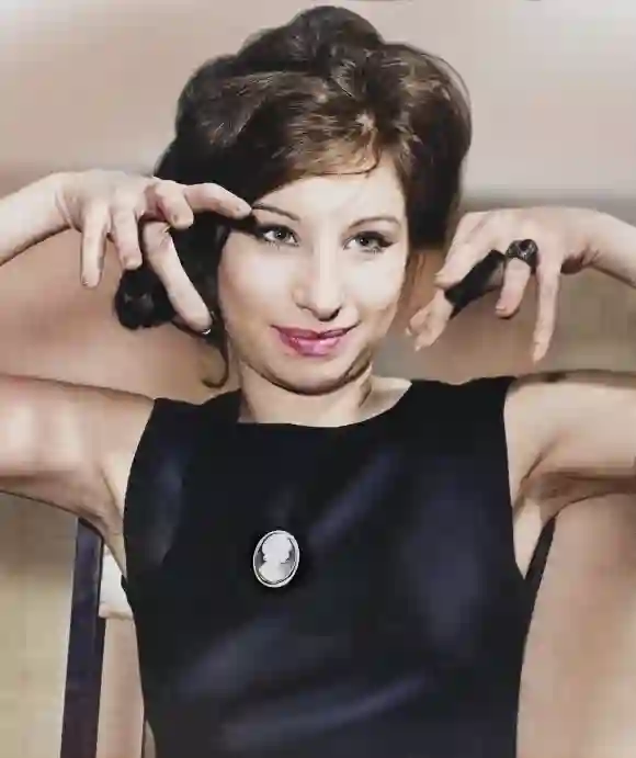 September 25, 2023, USA: Barbra Streisand, American singer and actress, half-length portrait, Al Ravenna, New York World