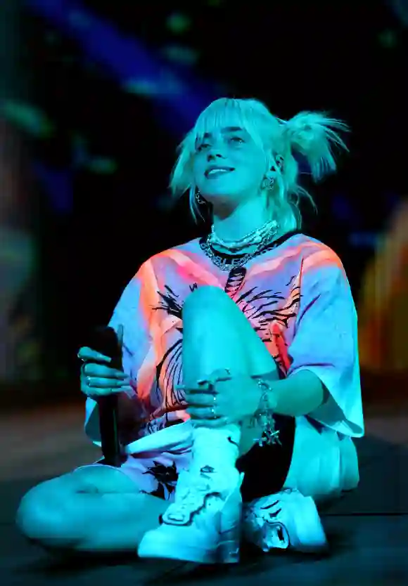 Billie Eilish performs onstage during the 2021 iHeartRadio Music Festival