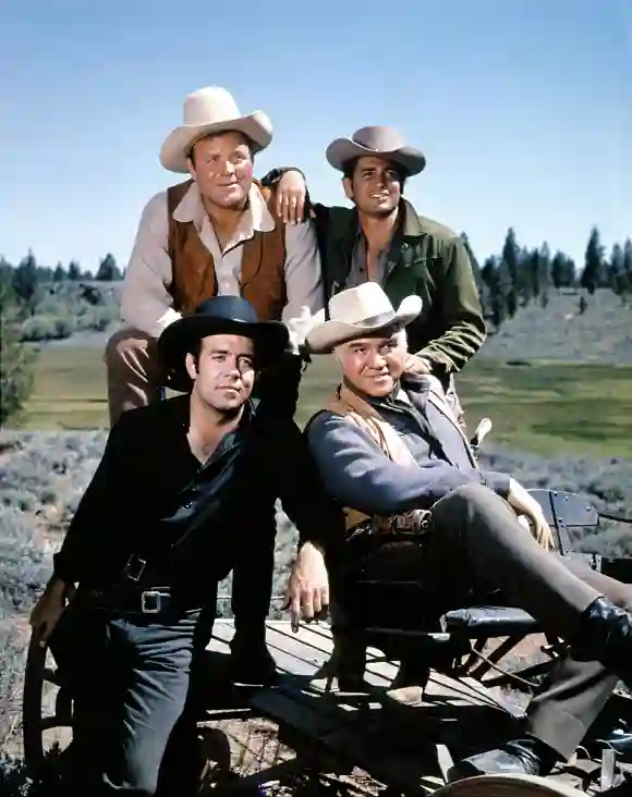 Bonanza TV show cast pictures facts trivia actors Dan Blocker, Michael Landon, Pernell Roberts and Lorne Greene